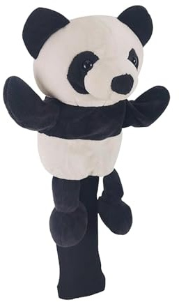 Lustige GolfschläGerhaube, Kreative Abdeckungen FüR Golf, Perfekt Sitzende Und Sichere GolfschläGerhüLlen, Passend FüR 1 HolzschläGer, Lustige Und Funktionale HüLlen (Panda)