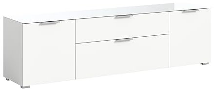 xonox.Home Kommode Ray Lowboard TV-Bank weiß Nb.,ca.179x51x40 cm