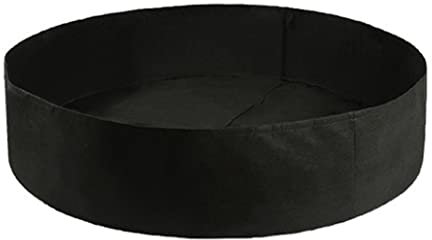Hilai Large Grow Bed Fabric Raised Garden Bed Round Planting Container Black Heavy Duty Felt for Planting Herb Flower Vegetable 20 * 60cm, Gardening