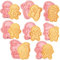 PTaizjjz Lot de 8 emporte-pièces en plastique en forme de bonhomme en pain d'épices pour décoration de fête de Noël