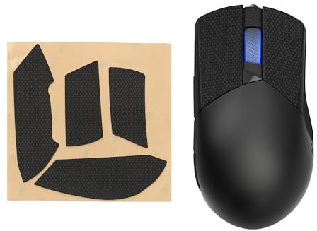 kwmobile Gaming Maus Grip Tape kompatibel mit ASUS ROG Gladius III Maus - Rutschfestes Griffband für PC Maus - Schwarz
