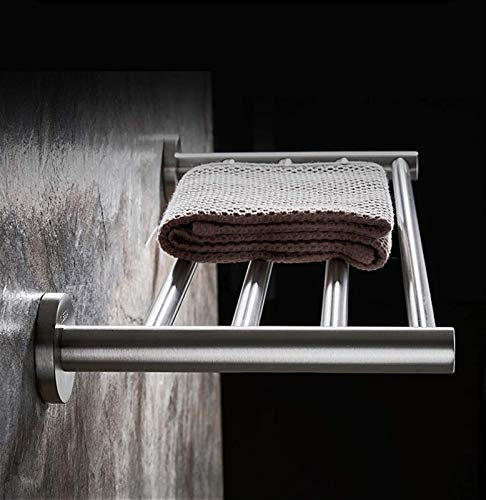 Sta Porte-serviettes mural en acier avec 4 barres pour salle de bain ou cuisine