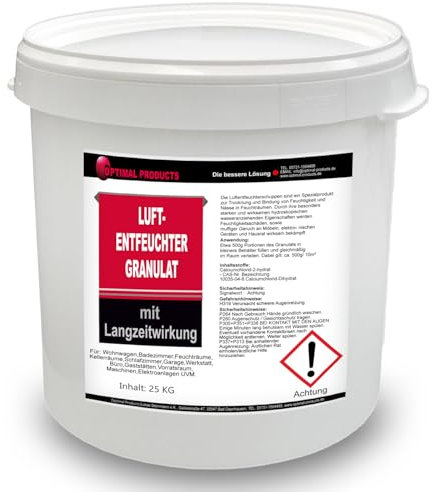 Luftentfeuchter Granulat 25 kg Feuchtigkeitsabsorber Nachfüllpack Eimer
