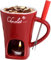 Chocolate Fondue Mug, Chocolate Melting Mugs, Ceramic Chocolate Melting Cup, Candle Mini Fondue Mugs, Melting Fondue Mug for Chocolate Cheese Butter (Red)