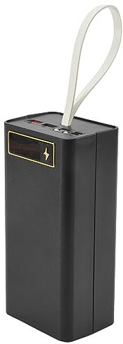 Wrtysully 21X18650 BatteriegehäUse SchweißFrei Power Bank Case PD mit Licht 18650 Batterieladebox Abnehmbare Tragbare DIY-HüLle