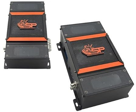 SP Audio SP-1200.1D, Amplificatore Mono 1200W RMS, 1 Ohm Full Range, Nero/Arancione