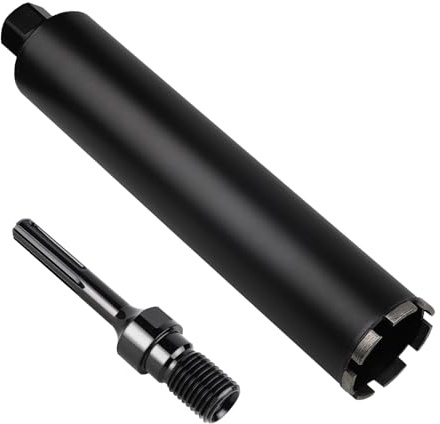 CPROSP 1 ¼ UNC Corona Diamantata per Carotaggio/Carotatrice Ø 72 mm con Adattatore SDS MAX, L420 mm, Punta per Corature in Calcestruzzo, Muratura e Pietra