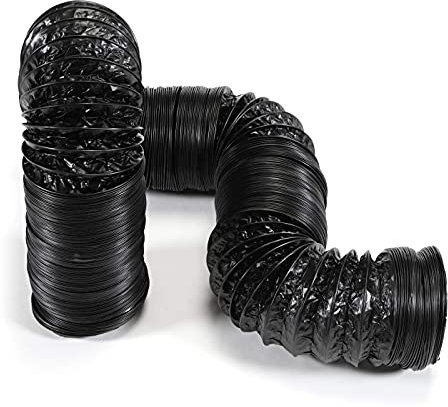 STERR Tuyau flexible renforcé pour conduits de ventilation 80 mm x 10 m - Tuyau d'évacuation - Tuyau pour chauffage et refroidissement - Ventilation et conditionnement d'air - CFD080_10