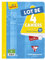 Clairefontaine 643361C Lot de 4 Cahiers Agrafés - 24x32 cm - 96 Pages Grands Carreaux - Papier Blanc 90 g - Couverture Carte Pelliculée Couleurs Aléatoires