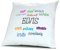 digital print Kopfkissen mit Namen Elvis - Motiv Positive Eigenschaften, 40 cm, 100% Baumwolle, Kuschelkissen, Liebeskissen, Namenskissen, Geschenkidee, Deko