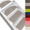 casa pura 15x Treppenstufen Matten, Stufenmatte innen für Treppe, Dynasty Velours Treppenteppich selbstklebend, Teppich für Treppenstufen (halbrund, Anthrazit)