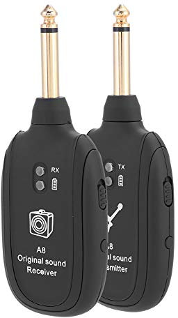 Transmisión Inalámbrica de Guitarra, Transmisión de Audio Inalámbrica con Transmisor Receptor para Guitarra Eléctrica Violín Bajo