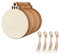 GODLOVEM 40 Round Wood Slices - Blank Wood Discs for Christmas Tree Ornaments and DIY Craft Making