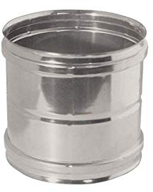 Manchon femelle en acier inoxydable pour conduits de fumée (DN 160)