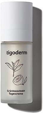 Tigogreen Grüntee-Tagescreme mit Vitamin C – Antioxidantienreiche Feuchtigkeitscreme für Strahlende, Jugendliche Haut – Natürliche Hautpflegelösung – 30 ml