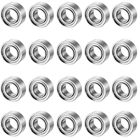 20 Stück MR63ZZ 3 mm x 6 mm x 2,5 mm Kugellager mit doppelter Nut, doppelt geschirmt