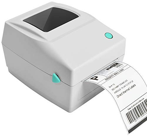 Thermo-Etikettendrucker, Desktop-Etikettendrucker, USB-Direkt-Etikettiermaschinen, Etikettenmacher für 4x6 -Etiketten, Barcode kompatibel mit Windows (XP und später)
