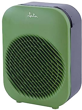 JATA TV55V - Calefactor Eléctrico con Termostato Ajustable. 2000 W. 2 Potencias de Calor y Ventilador. Calentamiento Rápido. Antivuelco. Protección Sobrecalentamiento. Color Verde