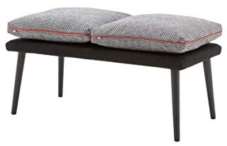 Rolf Benz Bank Black White 48 x 96 x 47 cm