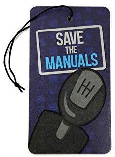 Car Air Freshener - SAFE THE MANUALS - LUFTERFRISCHER AUTO KFZ DUFT