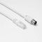 D2 Diffusion Câble RJ45 mâle vers coaxial mâle Longueur 2.00m - Cat 6 - Diamètre 9.52mm - Garantie 10 Ans - Blanc