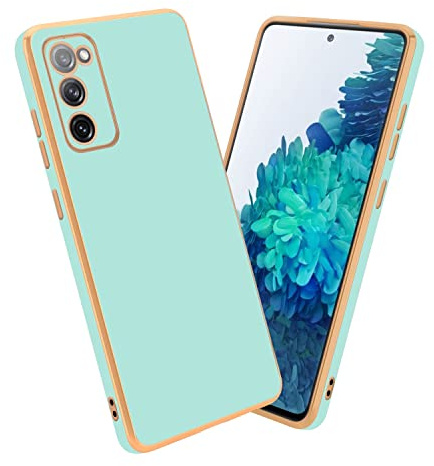 Cadorabo Hülle kompatibel mit Samsung Galaxy S20 FE Schutzhülle TPU Silikon Case Liquid Design mit Kameraschutz Slim Kratzfest Weiche Gummi mit Rundumschutz Case Hülle für Galaxy S20 FE in Grün