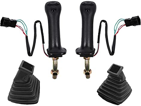 HDYS 1 de joystick de excavadora L+R de 3 botones con cubierta antipolvo para Doosan DX150 215 225 370-9C