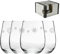 Engraved Snowflake Pattern Stemless Wine Glasses, Set of Four 12oz/360ml Gaia Glasses, Laser Engraved in The UK, Christmas, Gift for Her, Gift for Mum, Grandma, Auntie