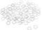 TOP-VIGOR Lot de 100 rondelles plates M3 en nylon transparent, 6 mm de diamètre extérieur 3 mm ID 1 mm d'épaisseur pour robinet, tuyau, vis, rondelles, entretoises de valve de rechange