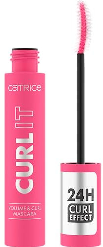 Catrice CURL IT Volume & Curl Mascara, Nr. 010, Schwarz, langanhaltend, volumengebend, schwunggebend, intensiv, matt, vegan, ohne Mikroplastikpartikel, Nanopartikel frei, ohne Parfüm, 1er Pack (11ml)