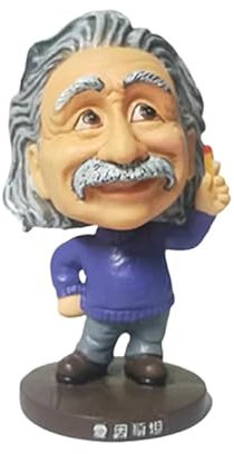 KGADRX Cartoon Puppe Einstein Wackelkopf Home Decor Figur Dekorative Ornamente Puppe Auto Dekoration Home Decor Statuen