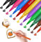 Food Coloring Markers, 11pcs Double Sided Food Coloring Pens with Fine & Thick Tip, Edible Gourmet Writer Food Grade Decorator Pen for Cookies, Cakes, Fondant, Desserts, Easter Eggs Writing