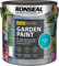 AHS 2.5L Garden Paints - Long Lasting Matt Finish Paints - Super Coverage Paint Colour - Waterproof & Weatherproof - Water Based Paint For Sheds, Metal, Terracotta Pots, 2500ML (SUMMER SKY)