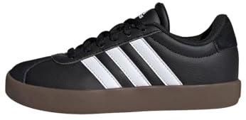 adidas VL Court 3.0 Shoes Kids Schuhe, Core Black/Cloud White/Gum, 37 1/3 EU