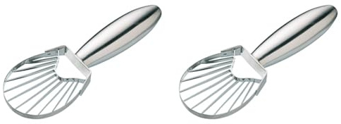 MASTERCLASS Master Class Avocadoschneider, Edelstahl, Silber, 2.4 x 6 x 17.9 cm (Packung mit 2)