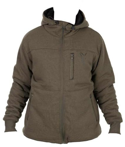 Fox Collection Sherpa Jacket Green and Black - Angeljacke, Größe:S