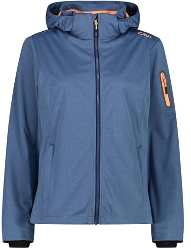 CMP Damen Light Melange Softshell Jacke, provenza mel, L
