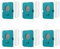 wadafen Lot de 6 sacs à poussière pour station de nettoyage, sacs à poussière pour aspirateur sur mesure, pièces de rechange pour Samsung VS20A95923W