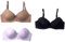 STILL 3 Pezzi Reggiseno Donna con Ferretto Coppa Preformata Imbottito Bra Push UP Fascia Spalline Rimovibili 2087 (IT, Taglia della Coppa & Taglia della Fascia, D, 6, 1 Bianco + 1 Beige + 1 Nero)
