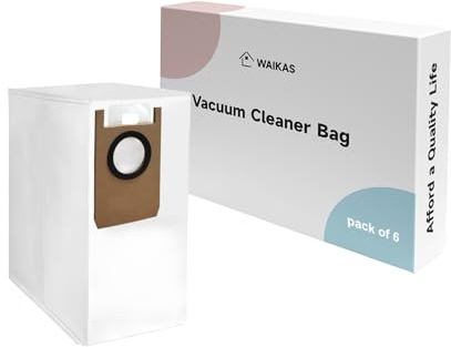 WAIKAS Staubbeutel für Eufy Saugroboter (S1 und S2 Serie), 6 Stück | Staubsaugerbeutel für Eufy Omni S1 Pro und Omni S2 Saugroboter, 2,5 L – Einwegzubehör