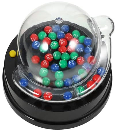 DRESSOOS 1Stk Lotteriemaschine Bingo-Tickets Jackpot-Maschine Tischspiel Spielzeug Mini-Spielautomat Glücksspielautomat Party zubehör Lottokugelmaschine Glücklicher Ballpicker Abs