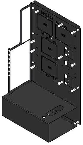 M-CASE 1 LONG case, AIR, RAL painted, 1 x AIO 420 mm, ATX