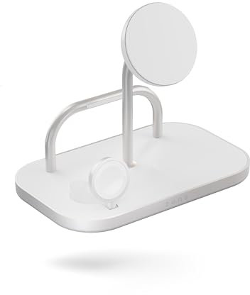 ZENS 4in1 Qi2 Kabelloses Ladegerät 15 Watt kompatibel mit iPhone, Apple Watch und AirPods (Qi2 Zertifiziert, Zusätzlicher 60W USB-C Port, Netzteil mit Kabel inklusive)