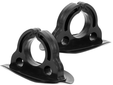 EXHUMKY 2pcs Kayak Paddle Accessories Paddle Holder Clamp Screw Deck Mounted Clip for Boat