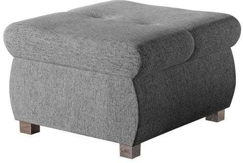Mirjan24 Polsterhocker Sitzbank Orkan klein Hocker Sitzhocker Modern Pouf Fußbank Sitzmöbel 60x60 (Soul 17)