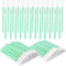 CONJURAIDE 100 Stück Reinigungsstäbchen, Sterile Wattestäbchen Reinigungstupfer Wattestäbchen Lang Stäbchen Schwammpinsel Abfluss Sticks für Kamera Linsen Tastatur Reinigung
