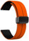 Srndsydak Faltschließe Uhrenarmband Fit für Breite 20mm 22mm Silikonarmband(Orange Black,22mm)