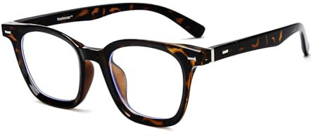 beister Blaulicht Blocking Brille für Computer, Gaming, TV & Smartphone - Anti-Blues-Light & Transparente Linse - TR90 Rahmen - Vintage Stil - Unisex - 1/2 /4pcs Schildpatt