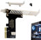 Sghtil Carte PCIe Externe,Carte Graphique Externe - Double Port USB Haute Vitesse Polyvalent Amélioration Vitesse Lecture/Écriture Transmission Données Bande Passante Stable pour PC