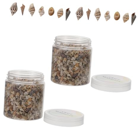 BESTYASH Natürliches Conch Shell Bastelfüllmaterial 2 Boxen Meeresschnecken Epoxidharz Dekorativ Für Selbstgemacht Ornamente Handyhüllen Und Bilderrahmen